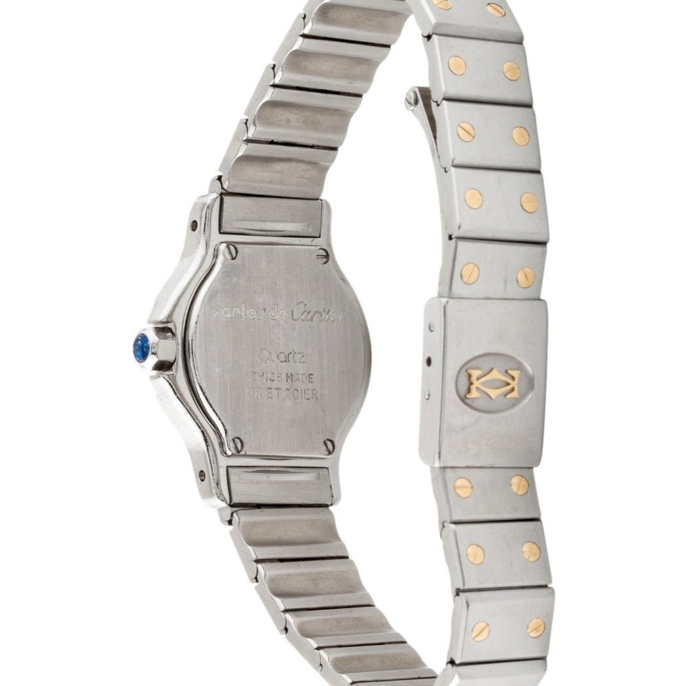 Cartier Santos Octagon 18K Gold watch - Picture 3 of 4